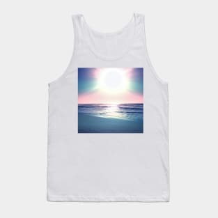 Summer Sea Sunset Tropical Beach Photo Tank Top